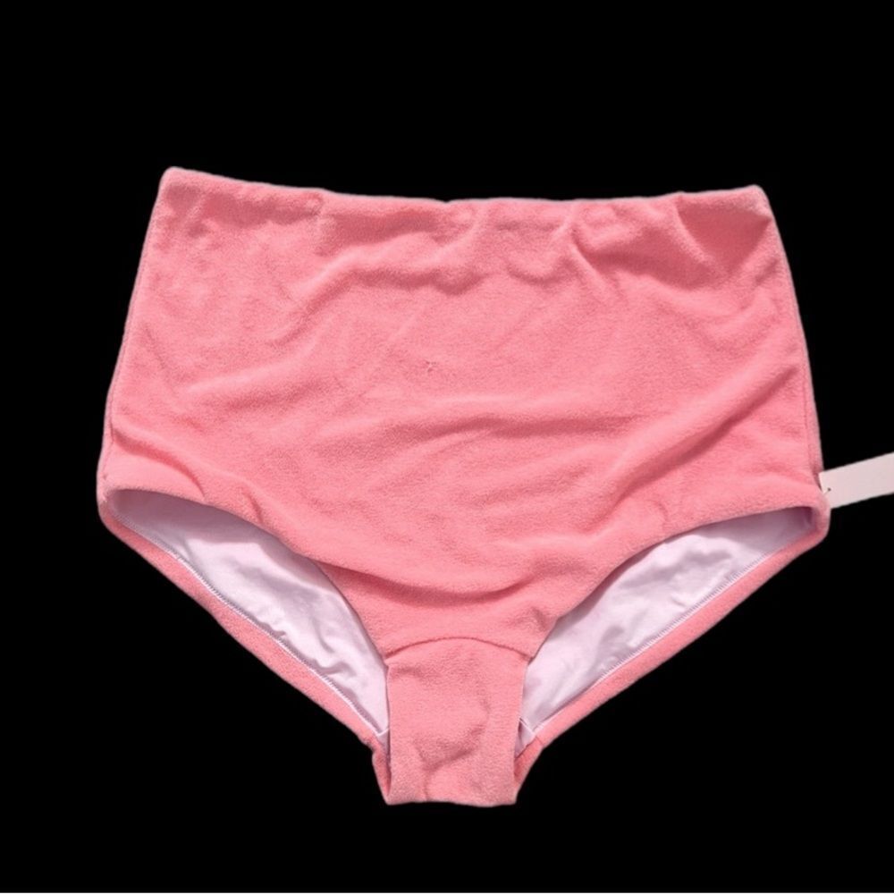 Victorias Secret Supersoft terry Shortie Bikini Bottoms cocktail Pink Large